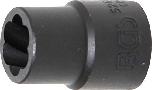 BGS 5266-13 | Spiral-Profil-Steckschlüssel-Einsatz / Schraubenausdreher | 12,5 mm (1/2) | SW 13 mm