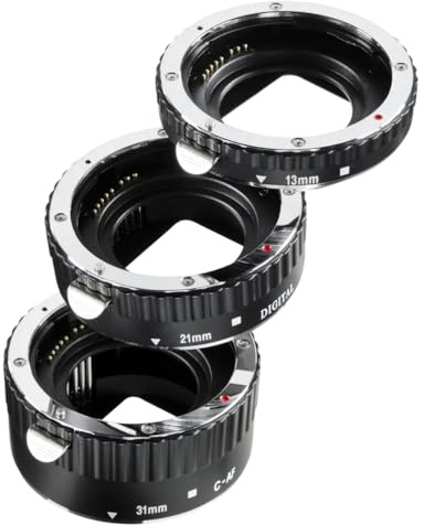 Walimex Makro Zwischenringe (31mm) für Canon, Schwarz, 17912