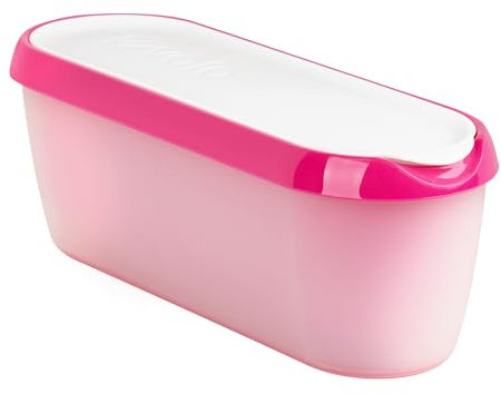 Tovolo 81-3330 Glide-A-Scoop Ice Cream Tub, 1.5 Litre, Silicone, Raspberry Pink