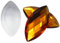 50 x 25 mm Orange Hyazinthe H125 Flache Rückseite Navetteschliff Acryl Jewels Hohe Qualität Pro Grade – 2 Stück
