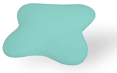 Dukal | Ersatzbezug für Ombracio/All Around Schlafkissen von Tempur | aus hochwertigem DOPPEL-Jersey | 100% Baumwolle | Farbe: türkis