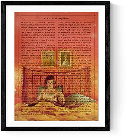 Nacnic Vintage Amélie Poster. Vintage Stil Wanddekoration Abbildung von Filmen und Popkultur. Verschiedene bunte Bilder ohne Rahmen. Größe A3.