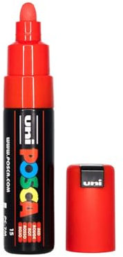 Uni-Ball 181321 - POSCA marker met brede ronde punt, rood