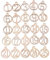 25 stücke Weihnachten Kalender 1-25 Zahlen Zahlen Countdown Tags Holz Weihnachten Countdown Advent Kalender Nummer DIY Geschenkanhänger Zahlen Zahlen Anhänger
