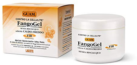 Guam FangoGel Anti-Cellulite Gel aux Algues Marines et Tourmaline 300 ml - Action Chaud-Froid, Sans Rinçage, Absorption Rapide - Lisse l'aspect Peau d'orange et Raffermit Ventre et Cuisses