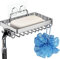 TESOT Porte-savon Porte Savonnette avec crochets pour douche, salle de bain en acier inoxydable 304 - Adhésif sans perçage