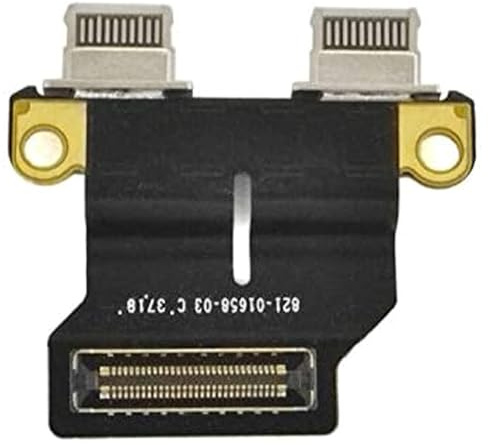OLVINS DC in Power Jack I/O Placa Cable USB-C flexible para MacBook Air 13 A1932 2018