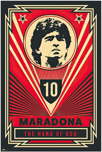 1art1 Fußball Poster Diego Maradona The Hand of God Plakat | Bild 91x61 cm