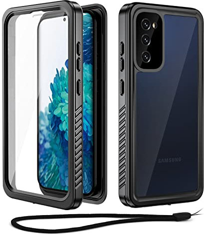 Beeasy für Samsung Galaxy S20 FE Hülle (6,5), IP68 Wasserdicht Outdoor Schutzhülle 360 Grad Panzerhülle mit Displayschutz, Stoßfest Staubdicht Sturzfest Handyhülle S20 FE Case, Schwarz