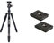 Rollei C6i - Kamerastativ mit Stativkopf und Tasche - Aluminium - Arca Swiss kompatibel & professionelle Kamera-Schnellwechselplatte/Schnellverschlussplatte, Passend für alle Kameras - 2 er Pack