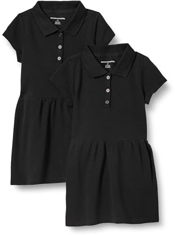 Amazon Essentials Mädchen Kurzärmliges Piqué-Polokleid