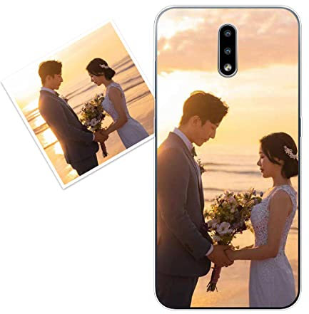 KARTXITAI personalisierte Handyhülle Kompatibel mit Nokia 2.3,hülle selber gestalten-case personalisiert mit Foto,Bildern,oder Text selbst gestalten + 1 x Handykette Universal