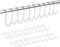EMKE S-Haken 30 PCS, Edelstahl Haken zum Einhängen Mehrzweckhaken 10cm klein Haken, S Haken für Küche, Badezimmer, Garderobe