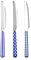 Home Provence Set 6 Coltelli Tavola in Acciaio Inox, Decoro Blu