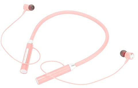 Écouteurs de Cou BT 5.2, écouteurs Magnétiques sans Fil, écouteurs de Sport Stéréo Ergonomiques Améliorés étanches IPX5 avec Boutons Multifonctions pour l'exercice (Rose)