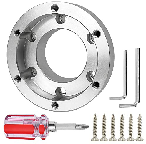 Steering Wheel Adapter Plate For Logitech G29 G920 G923 13 14 Inch Steering Wheel 70mm Pcd Racing Car Game Modification (Silver)