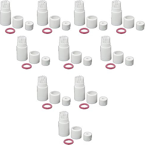 SJZBIN 10Sets White RJ45 Waterproof Connector Cap Cover for Outdoor Network IP Camera CCTV Pigtail Cable POE NVR System Connection Lid Adapter