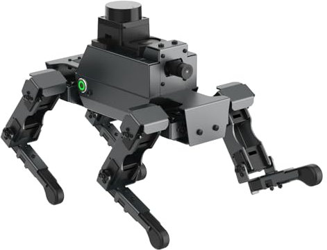 Yahboom ROS2 Robot Dog with RPi 5 AI Model Voice Embodied Intelligence OpenCV Programmable Bionic Quadruped AI Robotic Dog,for Educational Python Programming,Electronic Engineers(Without pi)