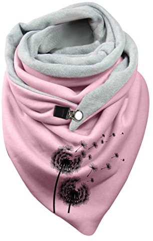 Dreiecksschal Damen Strickschal Soft Kariert Schal Flauschig Schal Dreieck Warm Kaschmir-Schal Mit Knöpfen Herbstschal Weich Fleeceschal Elegant Wickelschal Lange Loop Schultertuch Als Geschenk