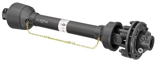 WilTec Arbre Transmission T4 cardan - Longueur 900-990 mm / 2X 1 3/8 6 Dents & Embrayage / 460 Nm / 540 TR/Min / 40 KW (55 CV) - Prise de Force agricole