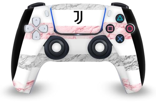Head Case Designs Licenza Ufficiale Juventus Football Club Away 2023/24 Kit Partita Vinile Frontalino Sticker Gaming Pelle Adesivo Compatibile con Sony Playstation 5 PS5 DualSense Controller