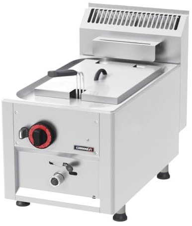 Friteuse gaz à poser avec vanne de vidange 8 litres 33 - Casselin