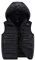 Kinder Steppweste Ärmellos Weste Leichte Jungen Mädchen Winter Warm Gefütterte Jacke Hoodie Sportweste Übeergangsweste Softshell Weste Reißverschluss Wintermantel Reitweste Dünne (1-Black, 170)