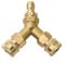 Oniissy 3/8 Fitting Pressure Washer Tee, Splitter Coupler,Brass Pressure Washer Coupler, Splitter Tee For Improved Cleaning Efficiency