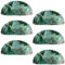 Cabinet Knobs - Set of 6PCS Dark Green Marble-226 Decorative Drawer Handles, Long Door Pull Handles for Kitchen, Bedroom, and Bathroom Furniture