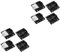 Gadpiparty 2 Set Ruota Per Ante Scorrevoli Dell'armadio Schermo Il Guida A Pavimento Per Ante Scorrevoli Dell'armadio Fermo Finestra Porta Box Auto Maniglia Rulli Plastica Black 4 Pezzi * 2