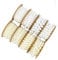 Housoutil 10M Beige Plastikkette mit Dekorationsperlen Schnurperlen für DIY Schmuck und Ausstellungsdekoration Perlen für Armbänder und Projekte