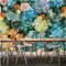 Stereoskopisch Schöne Mehrfarbige Blumenkunst 3D Tapeten Tapete Luxus Home Esszimmer Fototapete Effekt Wohnzimmer Schlafzimmer Kinderzimmer-250cm×170cm