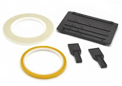 Uxsjakjsd Tape Splicer Set für Kassettentape Zur Öffnung und Reparatur mit Fixierern, Reel-to-Reel Recorder Splicing Block mit Gelb