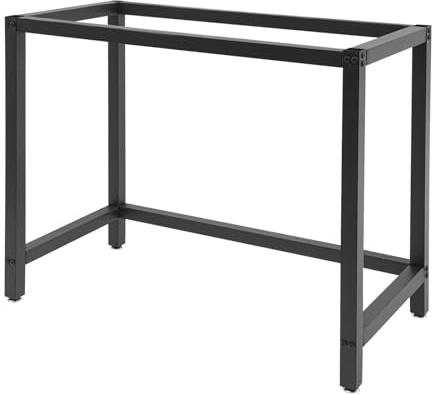 ZNLLQZN Werkbank Gestell Tischgestell Tisch Untergestell - 100 x 50 x 80 cm | Werkbankgestell Möbelrahmen Werkbankuntergestell, für Tischplatten wie Marmor und Glas, Tragfähigkeit 100kg