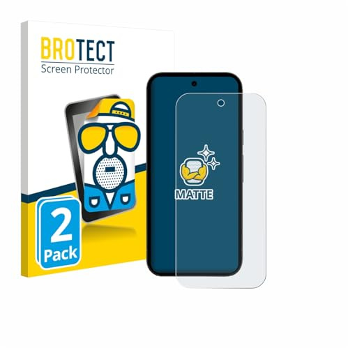 BROTECT Schutzfolie für Google Pixel 10a | 2 Stück Entspiegelnder Displayschutz Made in Germany Matte Displayschutz-Folie Anti-Reflex Anti-Fingerprint Einfache Montage