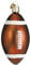 Old World Christbaumschmuck Fußball, Glas Standard braun