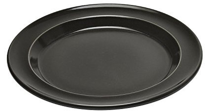 Emile Henry Eh798870 Assiette à dessert Céramique Noir Fusain 21 X 21 X 2 cm