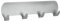 Metaltex 294520 Hakenleiste Barette mit 4 Haken aus Edelstahl