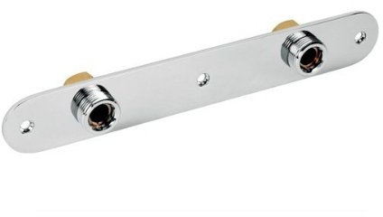 DirectStoreUK Thermostatic Mixer Bar Chrome Wall Plate Bracket Compatible with: Bristan, Grohe, Mira, Ideal, Triton, Aqualisa & More