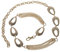 Women's Metal Oval Circle Chain Belt, Gold | One-size-fits-all
