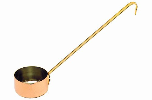 Casserole professionnelle à flamber - La Brunoise - Cuivre lisse poli - Intérieur nicklé - Queue bronze poli - 0,2 L - 80mm - Sans couvercle