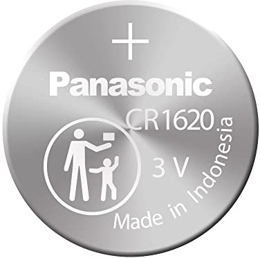 Panasonic Piles CR1620 Batterie, Lithium, 3V, Boutons Cellule (1 Pièces)