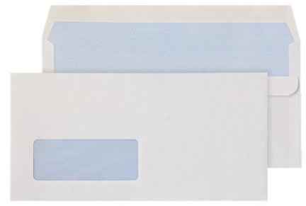 3 X Blake Purely Everyday DL Window Self Seal Envelope - White (Pack of 1000)