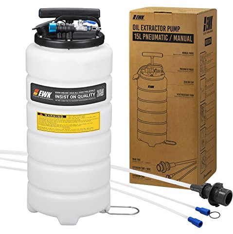 EWK 15 Liter Pneumatic and Manual Oil Changer Vacuum Fluid Extractor Pump Tank Remover