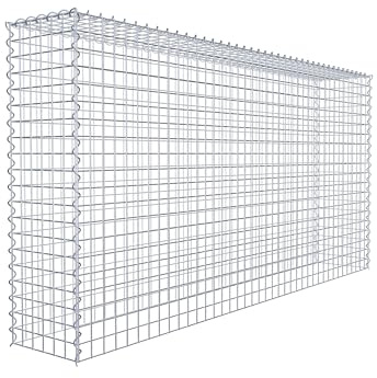 Gabiona - Gabione 200 x 100 x 30 cm - Anbau-Korb Typ 3 (ohne Bodengitter) - Verzinkter Gabionenkorb mit Maschenweite 5x5 cm