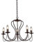 QAZQA - Landhaus I Vintage Klassischer Kronleuchter I Chandelier rostbraun - Como 5-flammig I Wohnzimmer I Schlafzimmer - Stahl Rund - LED geeignet E14