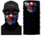 ShopINess Unisex Schlauchschal Halswärmer Neckwarmer Multifunktions schlauchtuch für Motorrad Bikes Sport Festival Halloween Karneval Totenschädel Clown
