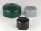 OuM 5 Stück Pfostenkappe Zaunpfahlkappe rund 42,4mm (1 1/4 Zoll) Grau
