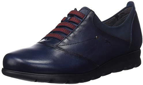 Fluchos Susan Zapatos de Cordones Derby, Mujer, Azul (Sugar Nobuck Oceano Oceano), 36 EU (3 UK)