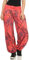 Malito – Damen Haremshose mit Print – Pumphose aus Baumwolle – Leichte Stoffhose – Sommerhose für warme Tage – Aladinhose 3485 (Coral | Größe 34-40)